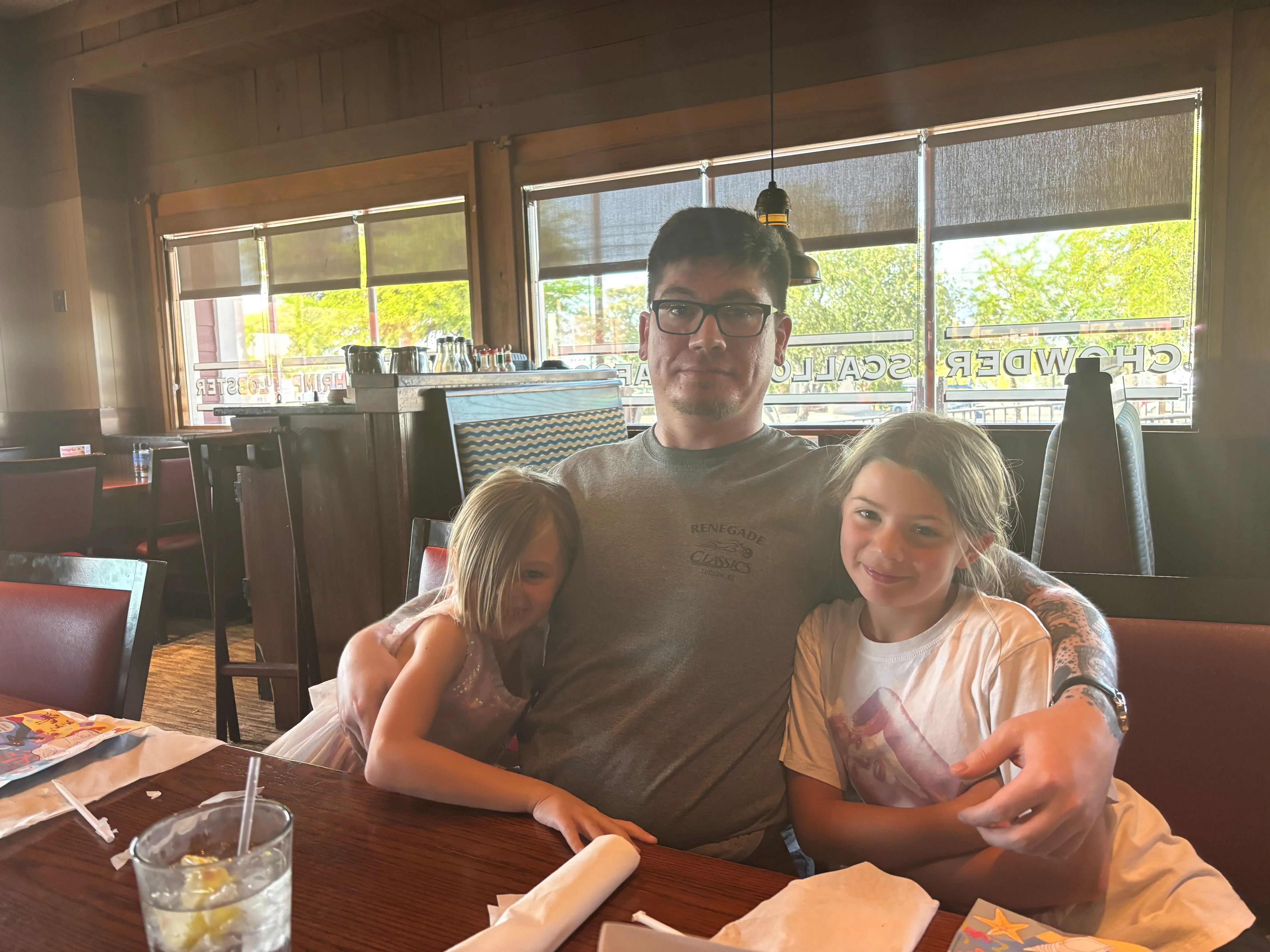 Gabe and his kids
