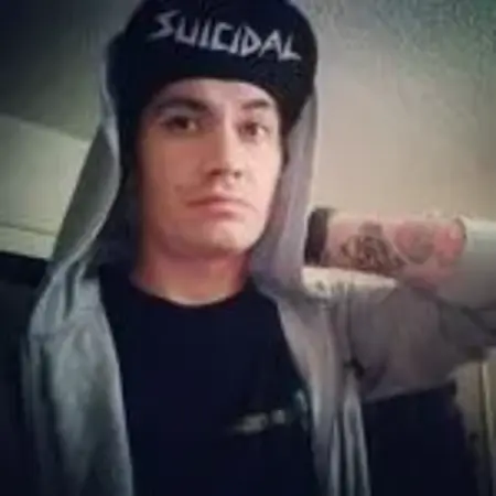 Gabe with a suicidal tendencies hat