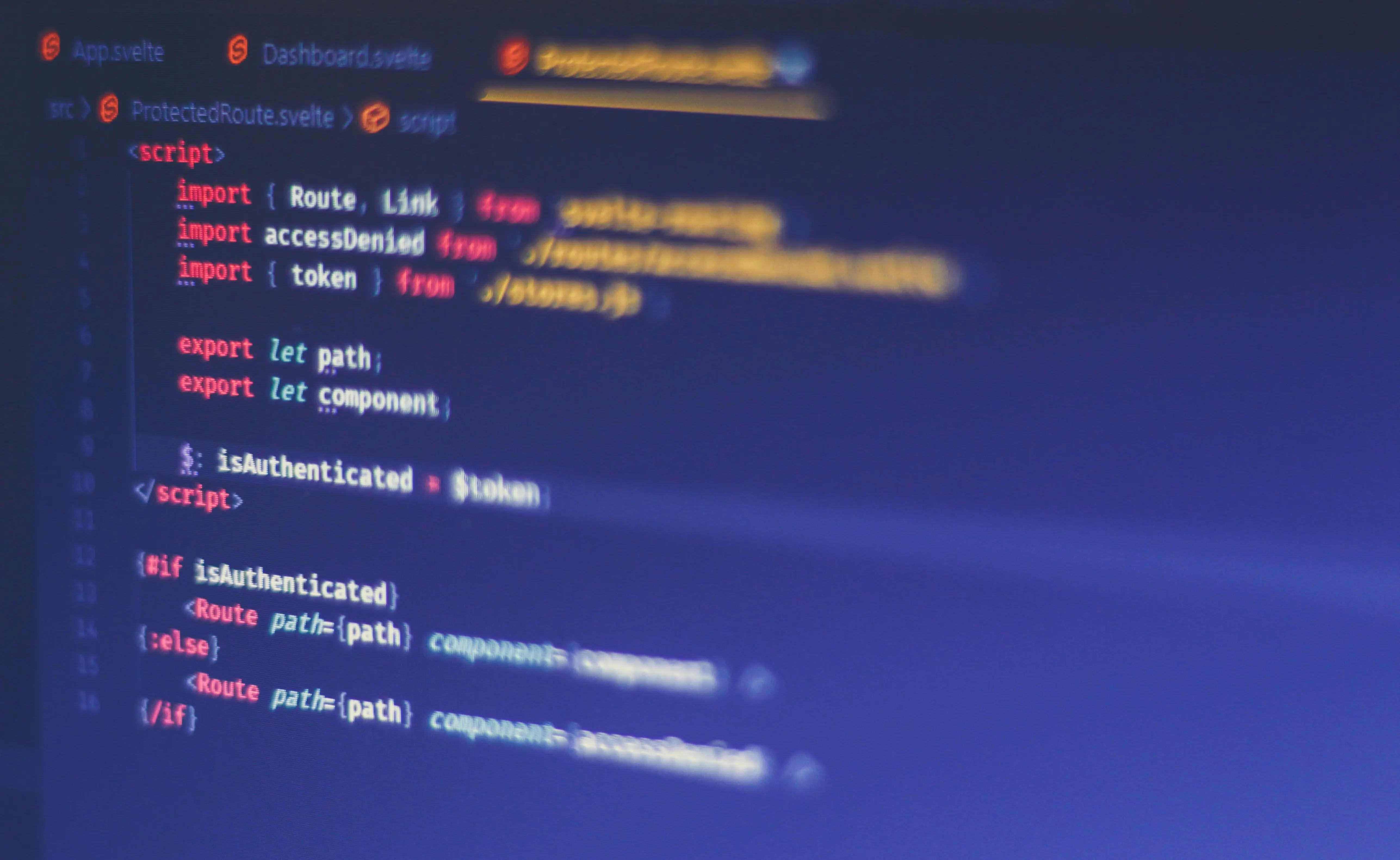 svelte code
