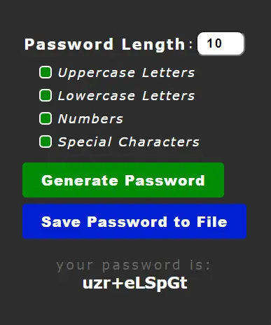 password maker